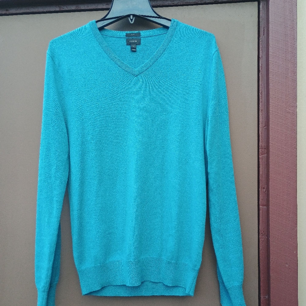 J. Crew Men's Slim V-Neck Sweater - Green